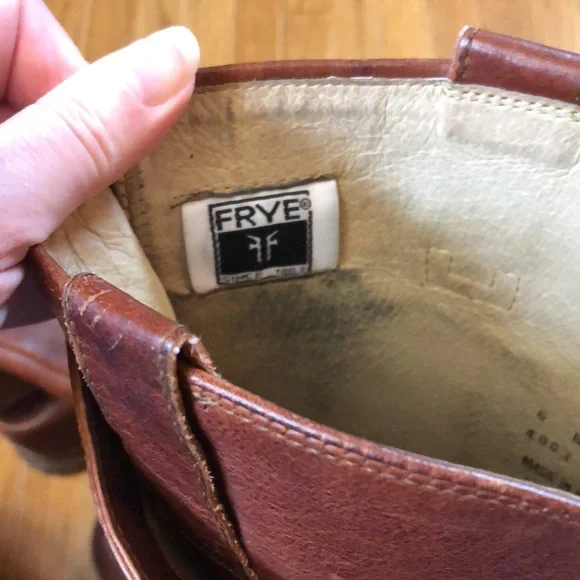 Vintage Frye brown leather boots. Women’s size 6 - Picture 10 of 11